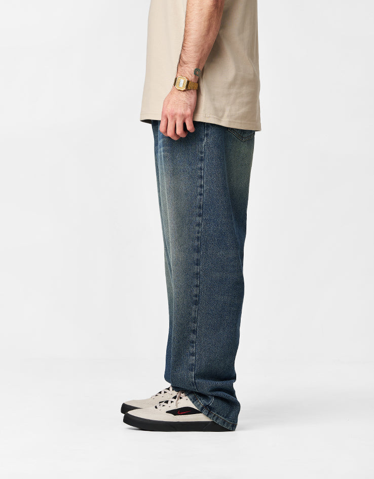 Pop Trading Company Drs Denim Pants  - Washed Denim