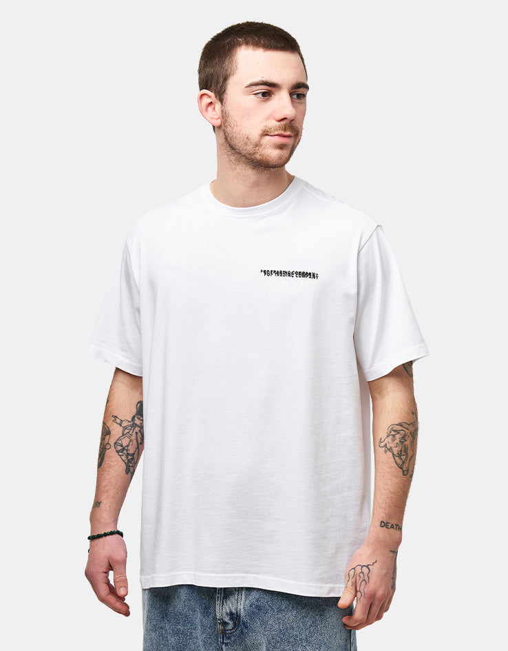 Pop Trading Company Stamp T-Shirt - White