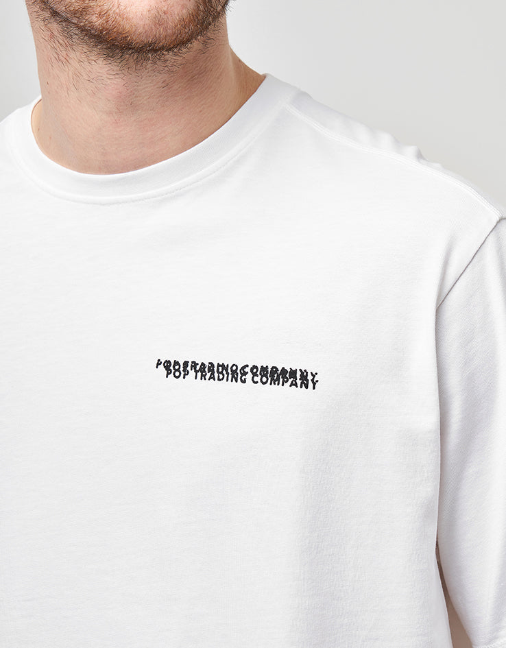 Pop Trading Company Stamp T-Shirt - White