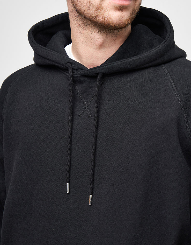 Pop Trading Company Logo Pullover Hoodie - Black/White