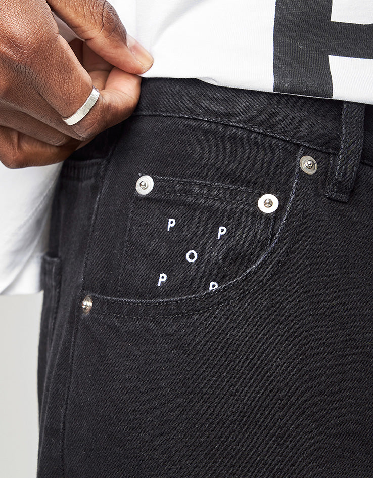 Pop Trading Company Drs Denim Pants - Black Denim