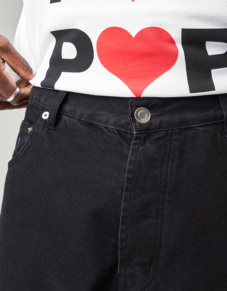 Pop Trading Company Drs Denim Pants - Black Denim