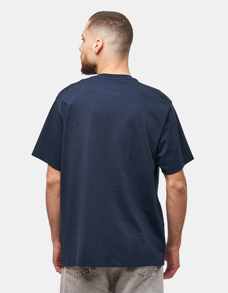 Pop Trading Company Acid T-Shirt - Navy