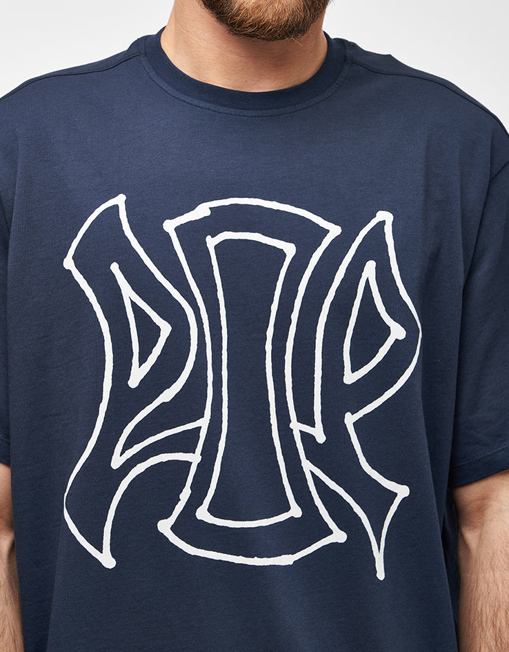 Pop Trading Company Acid T-Shirt - Navy