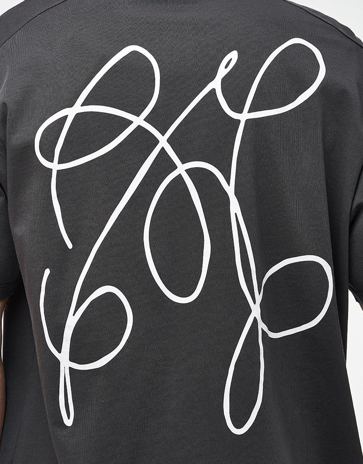 Pop Trading Company Oneliner T-Shirt - Anthracite