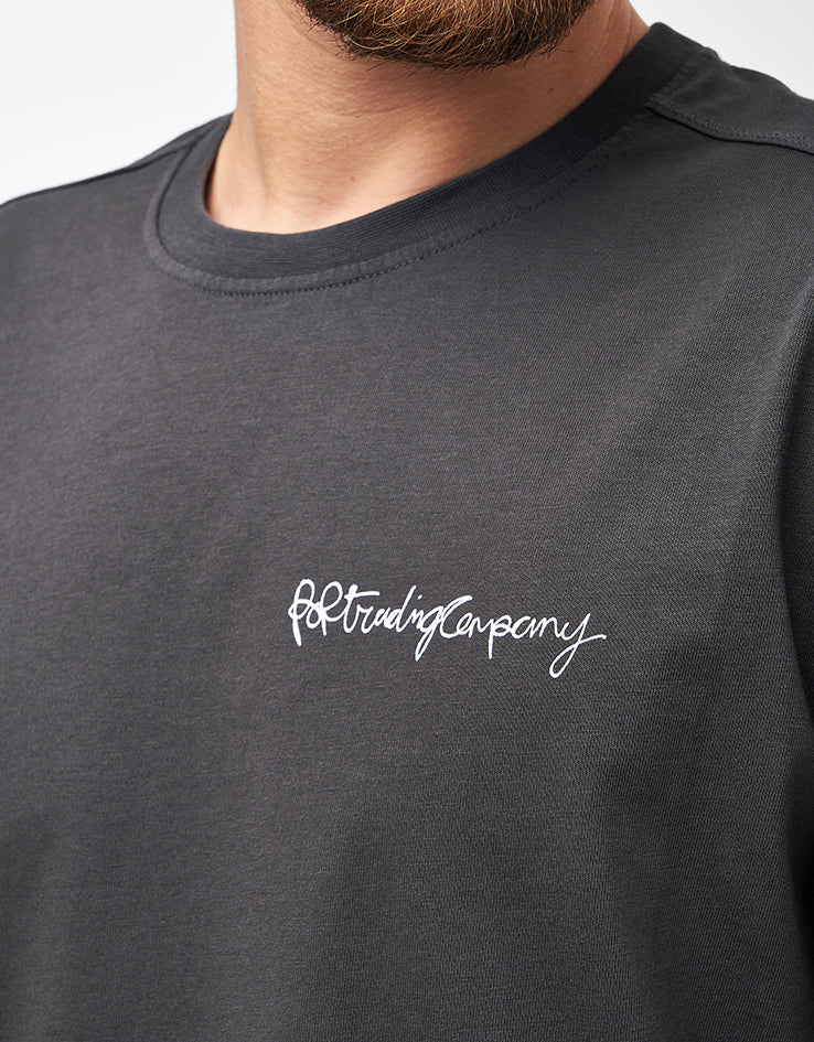 Pop Trading Company Oneliner T-Shirt - Anthracite