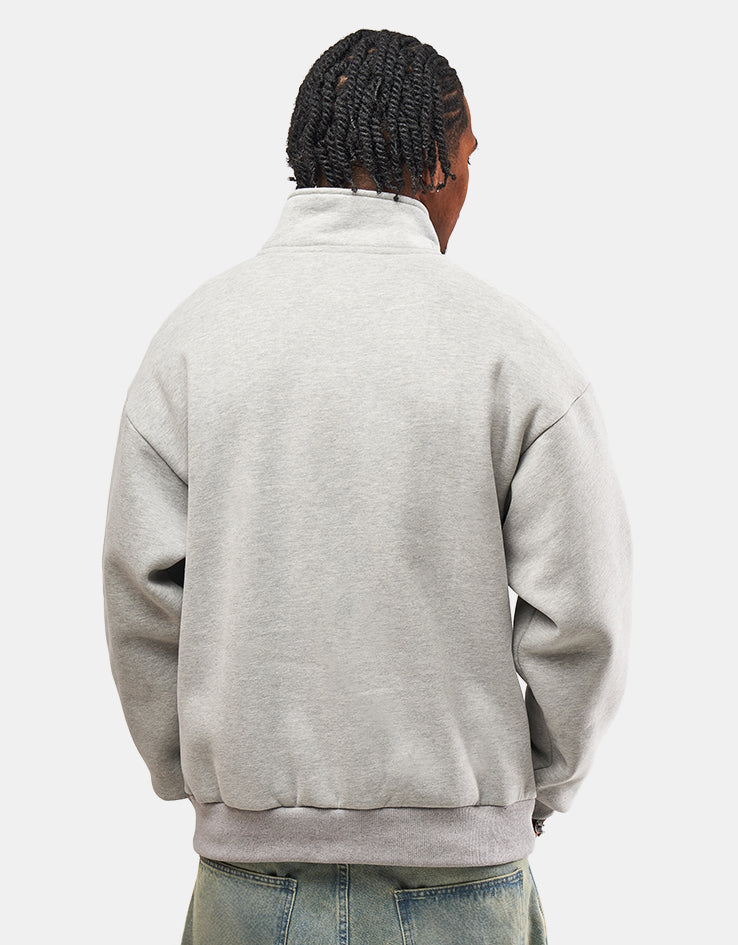 ICHPIG Emblem 1/4 Zip - Grey Marle