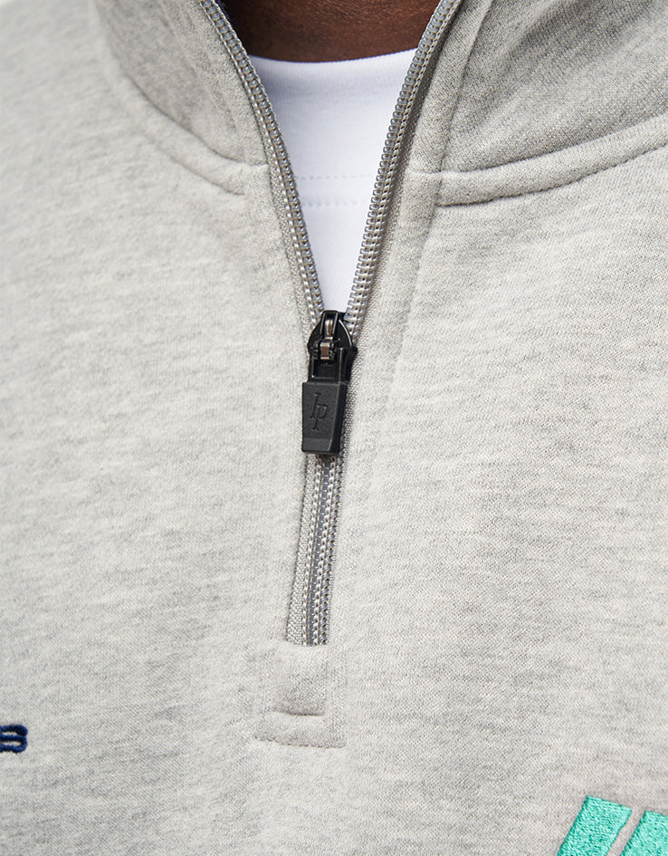 ICHPIG Emblem 1/4 Zip - Grey Marle