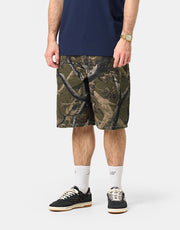 Route One Super Baggy Canvas Shorts - Tree Camo (Green)