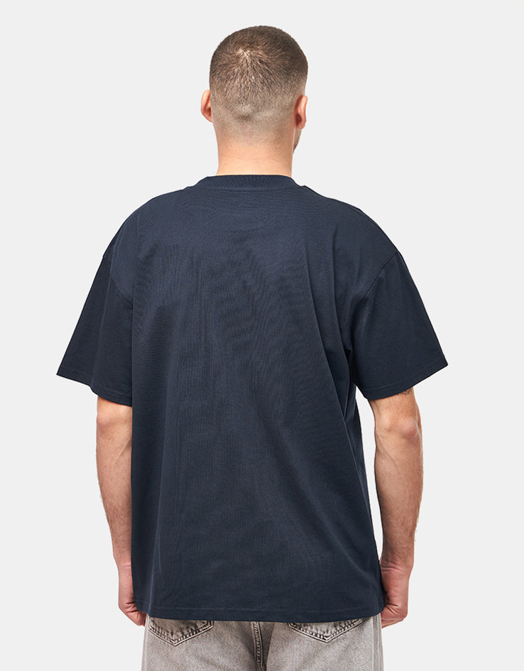 Carhartt WIP American Script T-Shirt - Deep Night