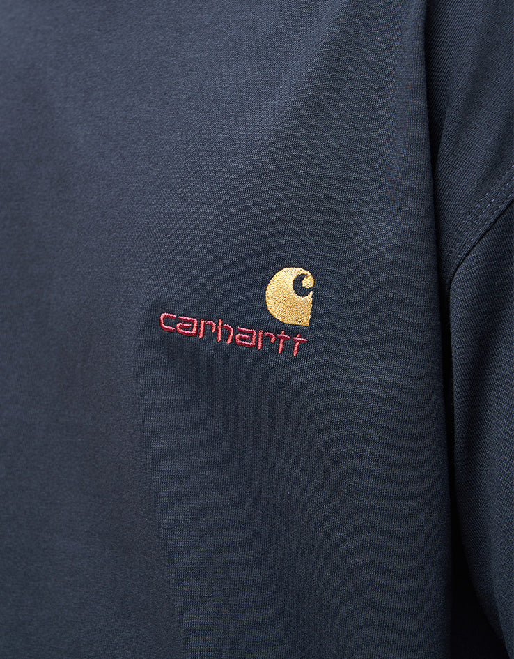 Carhartt WIP American Script T-Shirt - Deep Night