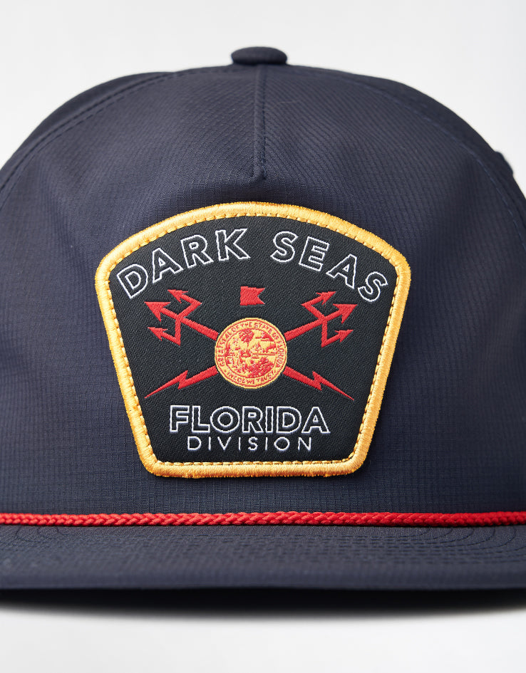 Dark Seas Headmaster Florida Snapback Cap - Dark Navy