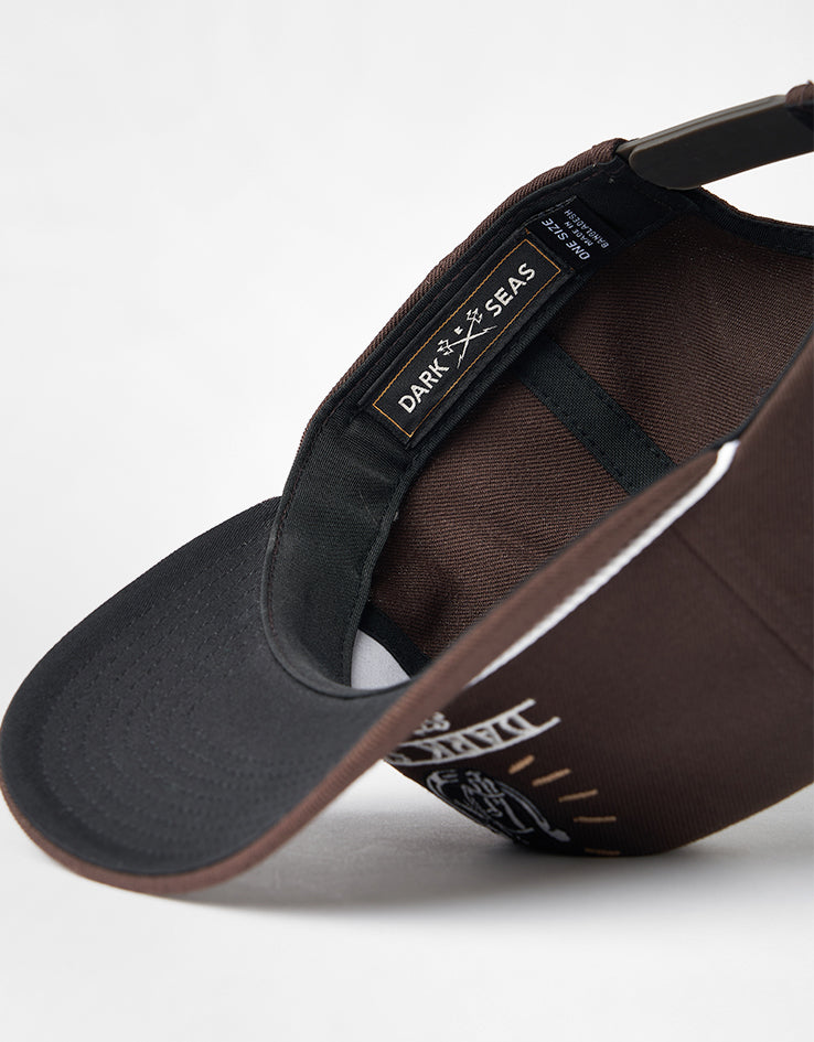 Dark Seas Corral Snapback Cap - Brown