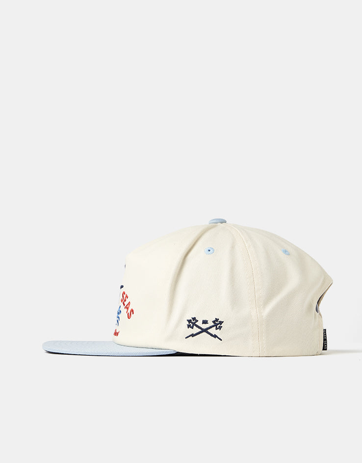 Dark Seas Vapor Snapback - White/Light Blue