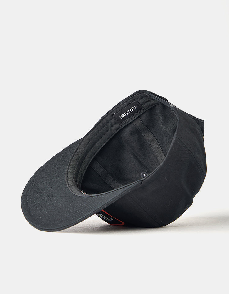 Brixton Grade Snapback Cap - Black/Orange/White