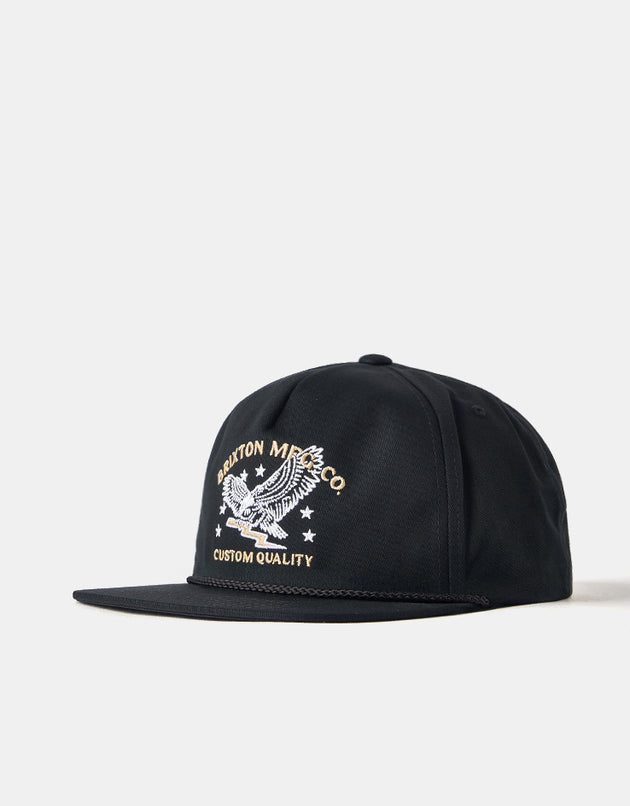 Brixton Lamont Snapback Cap - Black