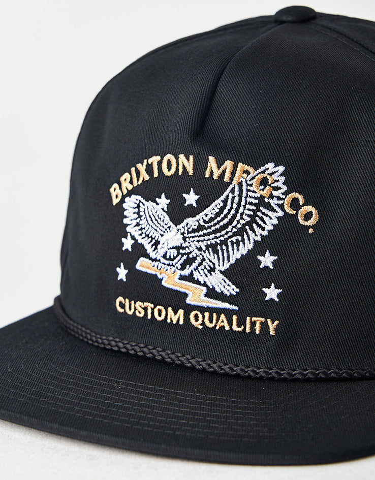 Brixton Lamont Snapback Cap - Black