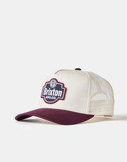 Brixton Genuine Trucker Cap - Off White/Port