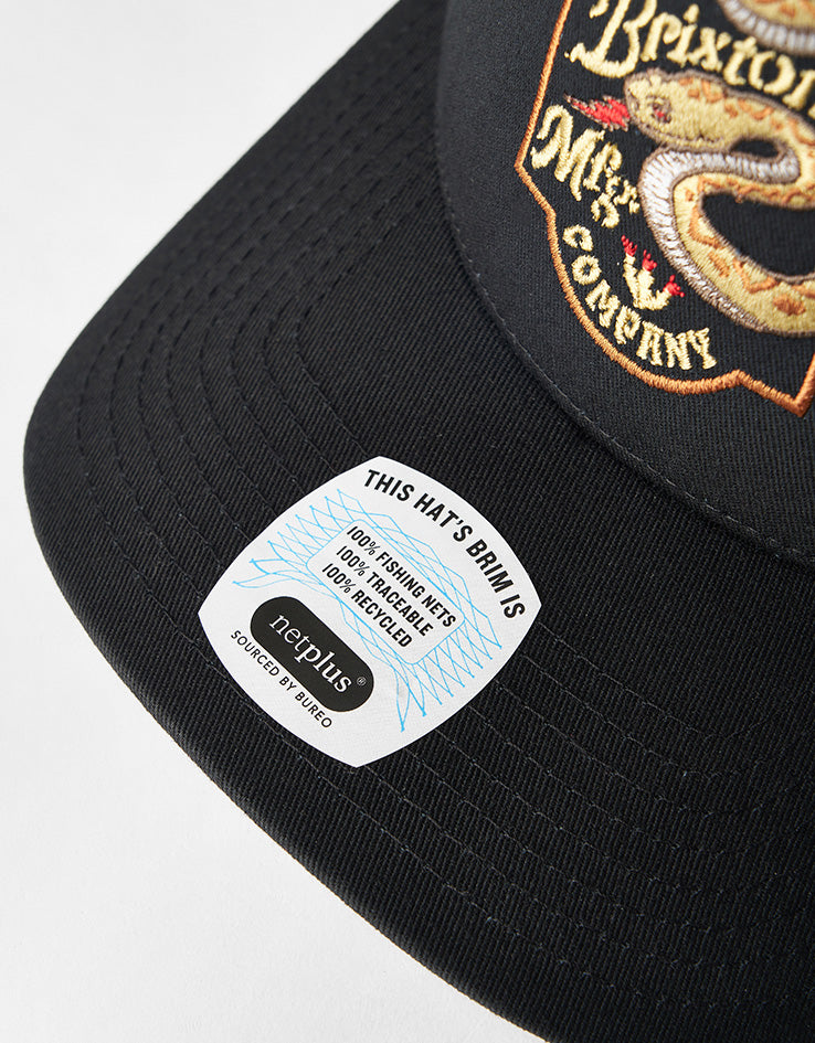 Brixton Rothwell Snapback Cap - Black