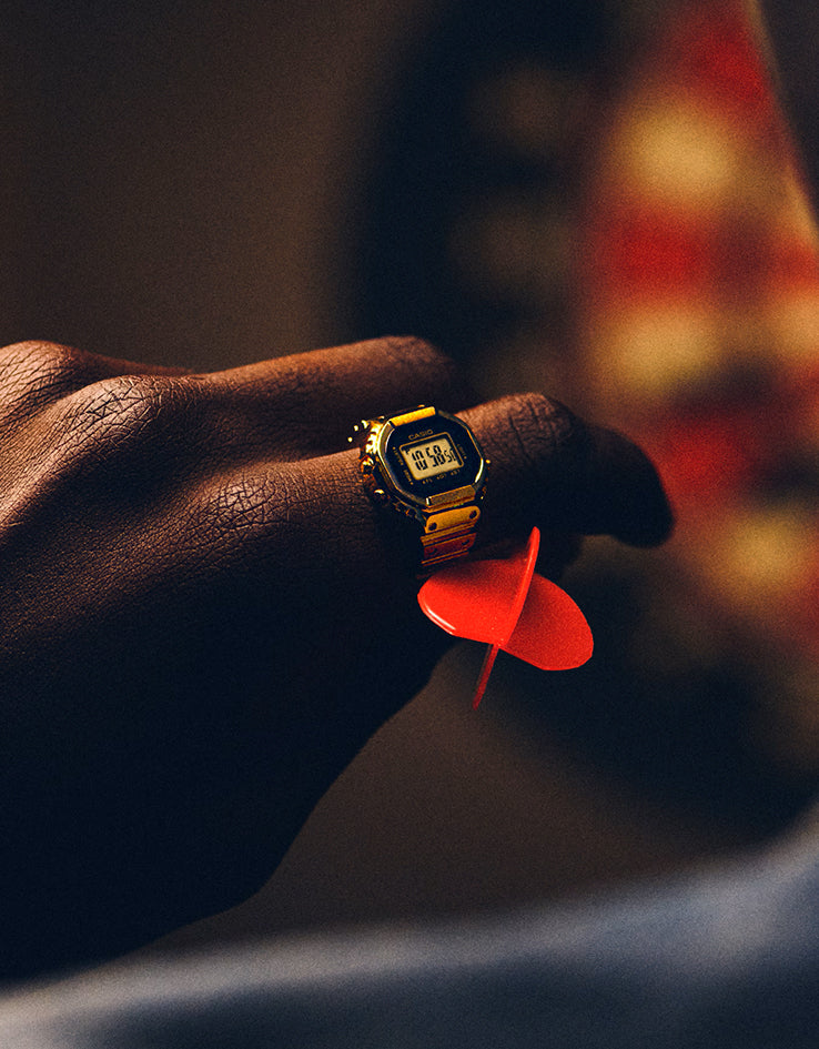 Casio 50th Anniversary CRW-001G-9ER Digital Ring Watch - Gold