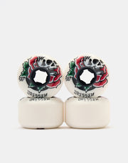 OJ Dressen Rose Skull Double Duro Chubbies 99a/95a Skateboard Wheels - 56mm