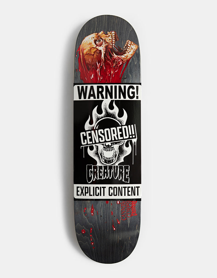 Creature x Cannibal Corpse Skull and Blood Skateboard Deck - 8.53"