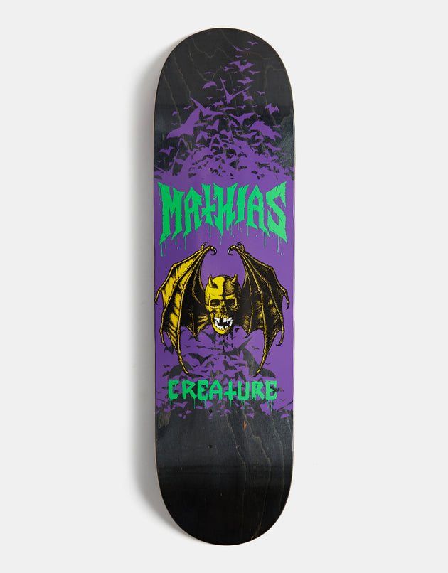 Creature Mathias Skull Bat Stumps Skateboard Deck - 8.5"