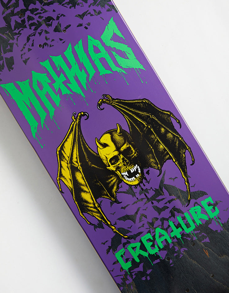 Creature Mathias Skull Bat Stumps Skateboard Deck - 8.5"