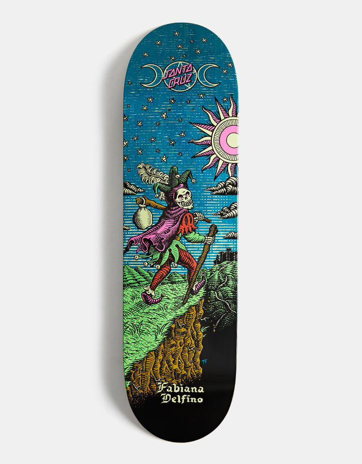 Santa Cruz Delfino Tarot Remix FeelBase Skateboard Deck - 8.25"