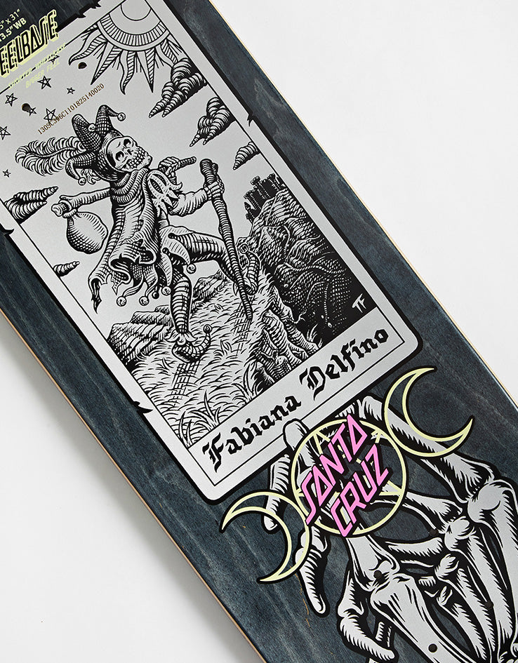Santa Cruz Delfino Tarot Remix FeelBase Skateboard Deck - 8.25"