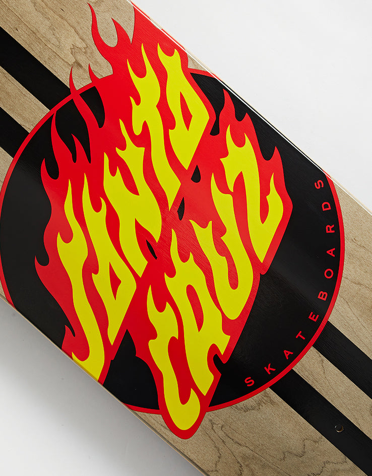 Santa Cruz Flame Dot Striped ATV Skateboard Deck - 8.6"