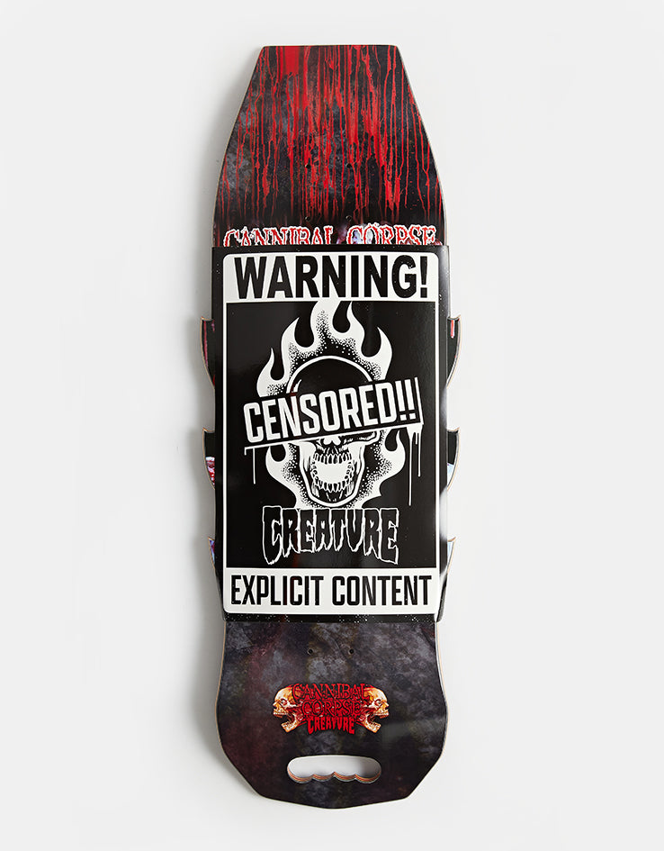 Creature x Cannibal Corpse Butchered at Birth EXPLICIT Skateboard Deck - 10.56"
