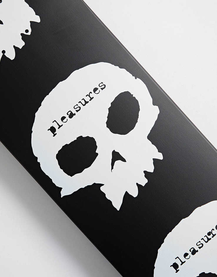 Zero x Pleasures 3 Skulls Skateboard Deck - 8.25"