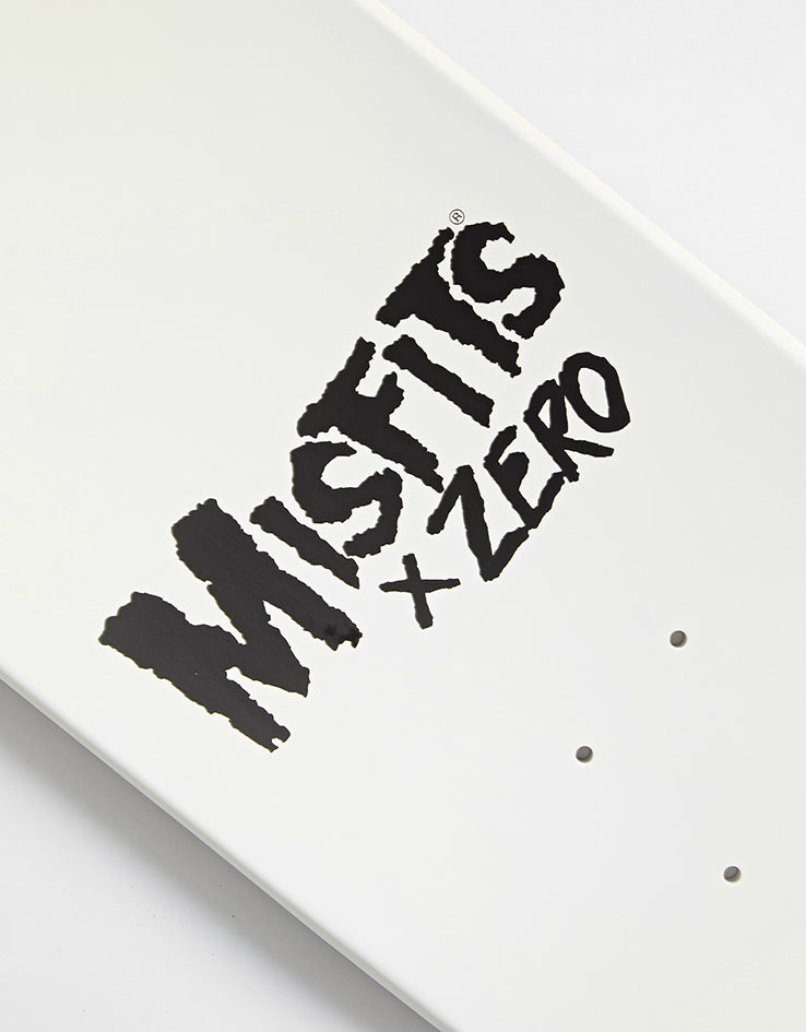 Zero x Misfits Fiend Skull GITD Skateboard Deck - 8.25"