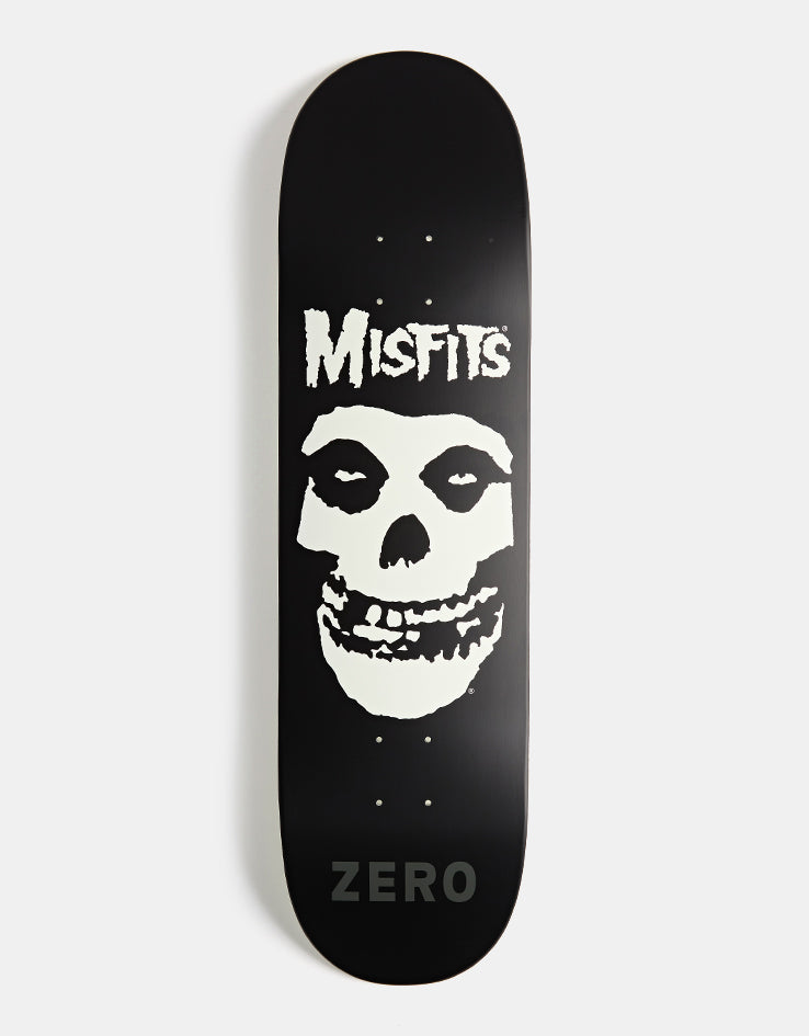 Zero x Misfits Fiend Skull GITD Skateboard Deck - 8.5"