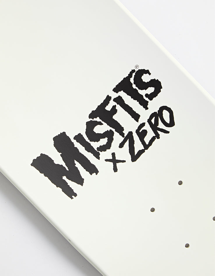 Zero x Misfits Fiend Skull GITD Skateboard Deck - 8.5"