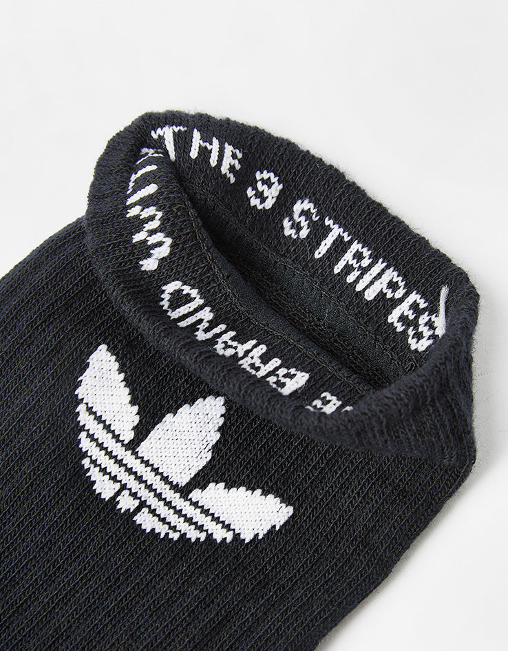 adidas Trefoil Cushion 6 Pack Crew Socks - Black