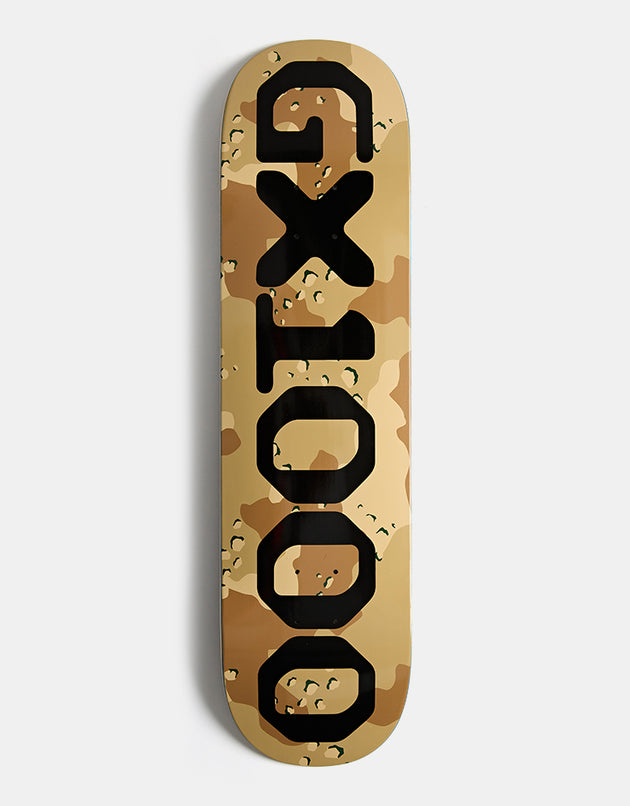 GX1000 OG Logo Camo Skateboard Deck - 8.25"
