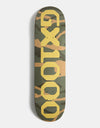 GX1000 OG Logo Camo Skateboard Deck - 8.5"