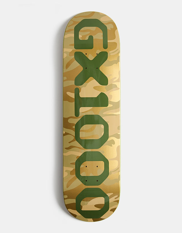 GX1000 OG Logo Camo Skateboard Deck - 8.625"