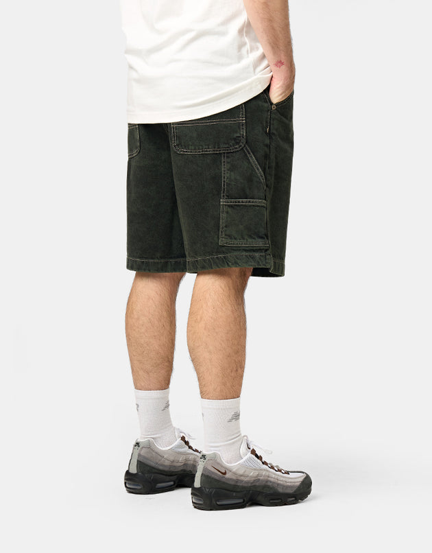 Element Big Carpenter Denim Shorts - Black Green Tint
