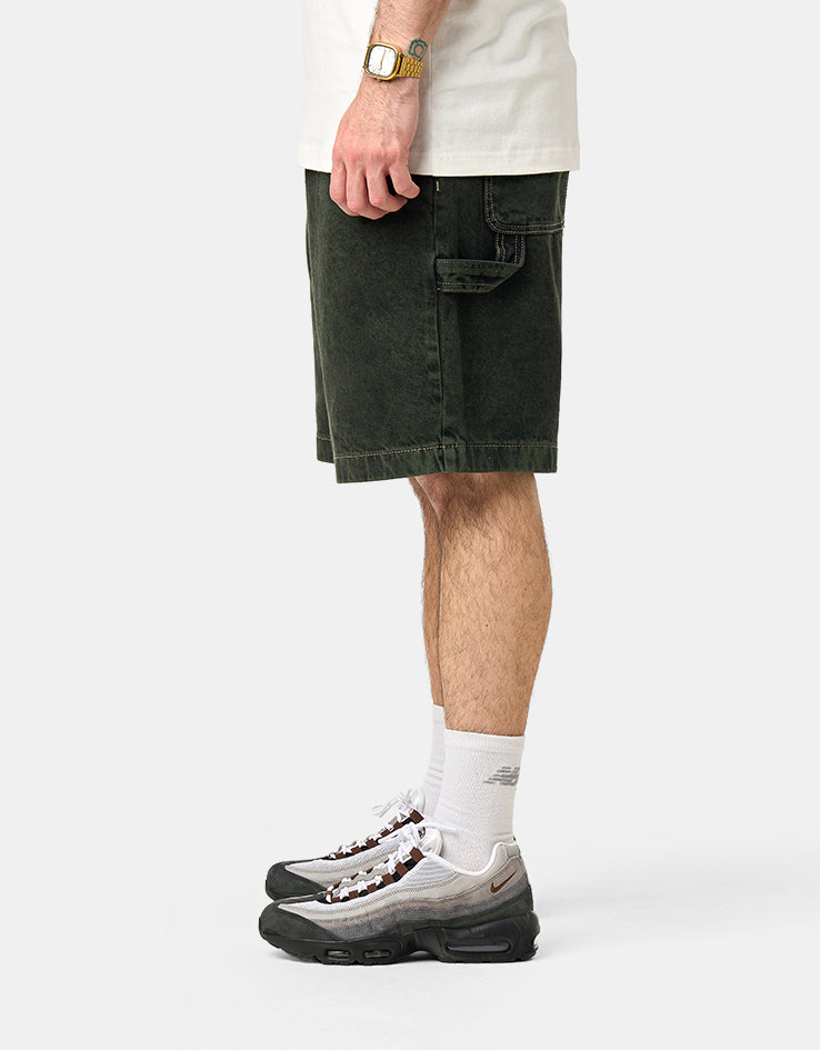 Element Big Carpenter Denim Shorts - Black Green Tint