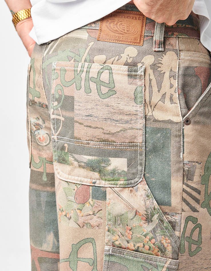 Element Big Carpenter Denim Shorts - Scenes Washed