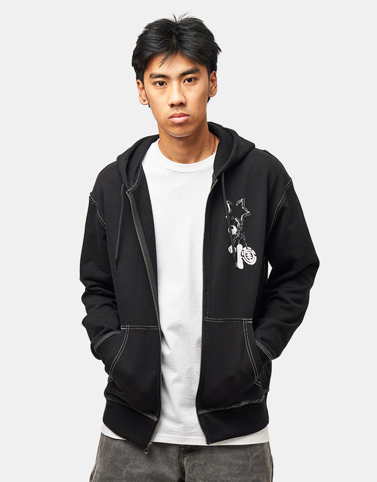 Element Keychain Zip Hood - Flint Black