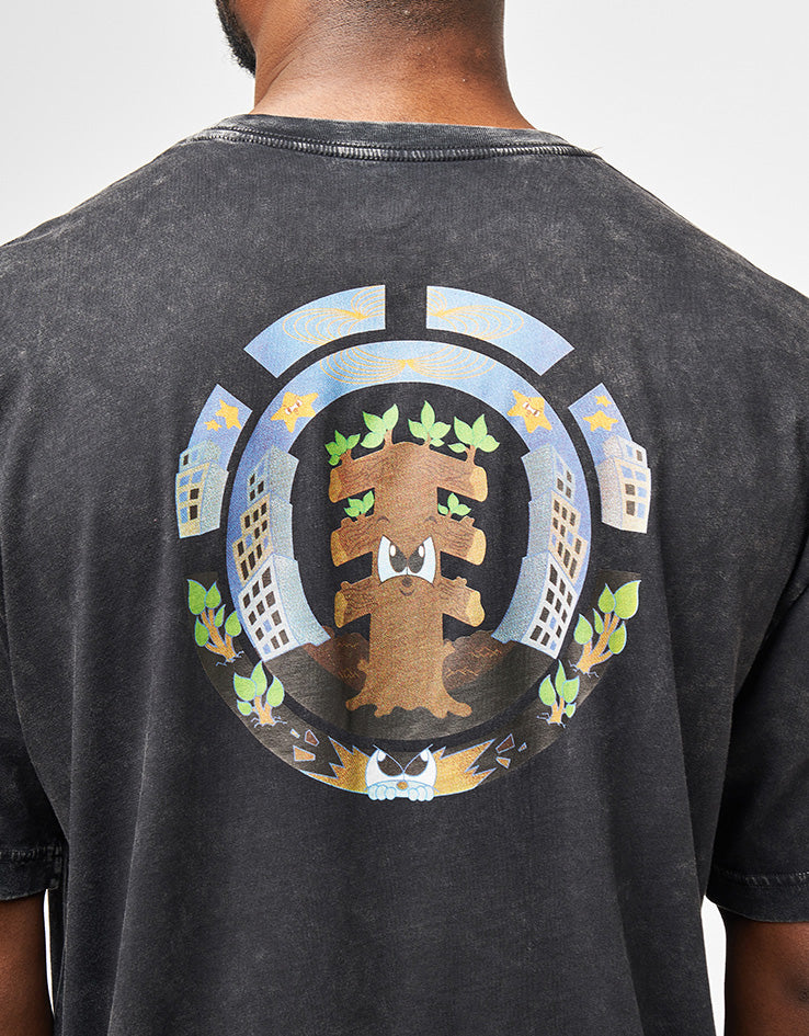 Element x Ellie Andrews Ripple T-Shirt - Off Black