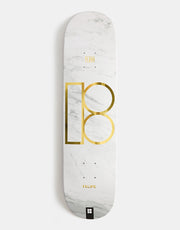 Plan B Gustavo White Marble Skateboard Deck - 8"