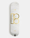 Plan B Gustavo White Marble Skateboard Deck - 8"