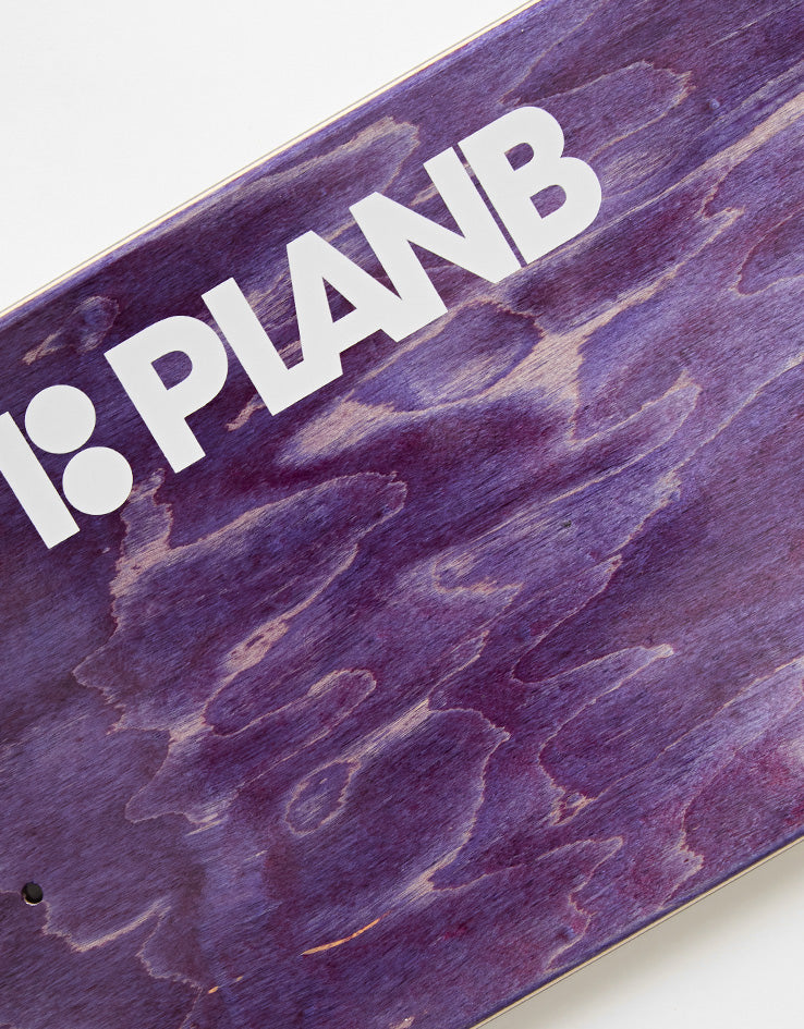Plan B Gustavo White Marble Skateboard Deck - 8"