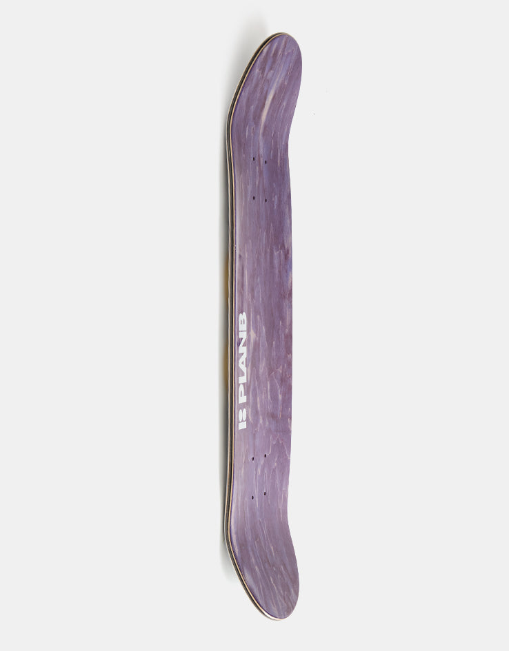 Plan B Gustavo White Marble Skateboard Deck - 8"