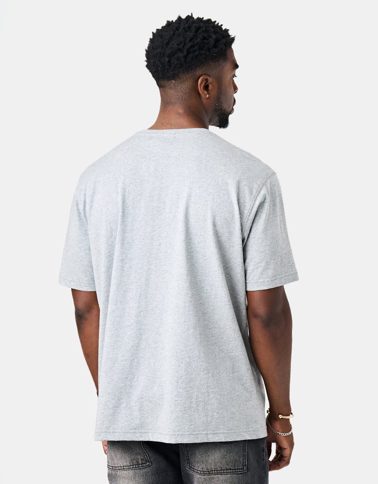 Dime MTL Cursive T-Shirt - Heather Gray